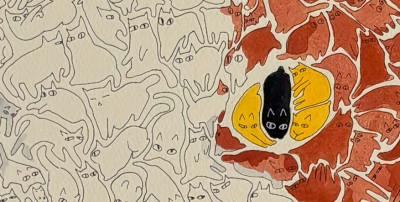 「猫1240」１年　郷田　七葉 （部分）